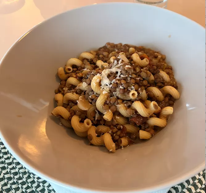 Pour faire le plein d'énergie : pâtes et lentilles